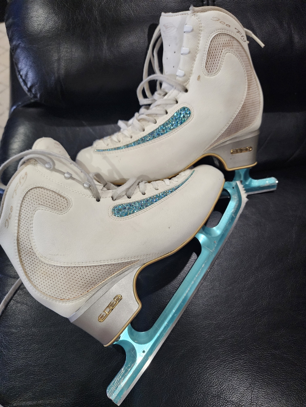 Edea Ice Fly Skates With High Level Blades Pattern 99 Teal